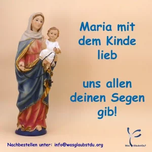 Aufkleber Heilige Maria mit Kind 7 cm