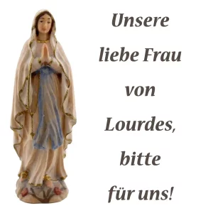 Aufkleber Unsere Liebe Frau von Lourdes 5 cm