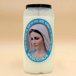 Grabkerze Nr. 7 Königin des Friedens aus Medjugorje