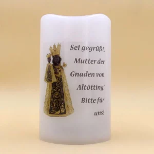 LED-Kerze Schwarze Madonna Altötting