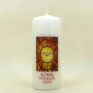 Stumpenkerze Komm Heiliger Geist