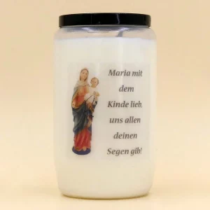 Grabkerze Nr. 3 Heilige Maria mit Kind