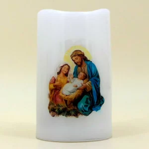 LED-Kerze Gesegnete Weihnachten 9 cm