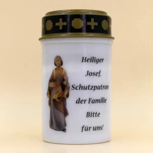 LED-Grablicht Heiliger Josef weiss