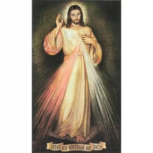 Gebetsfaltblatt mit Novene zum barmherzigen Jesus