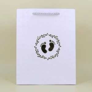 Geschenktasche zur Taufe mit Füsschen