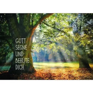 Gott segne und behüte dich Postkarte A6