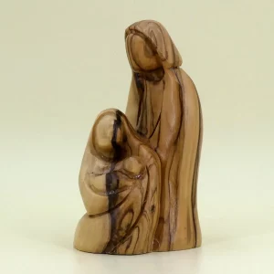 Heilige Familie aus Bethlehem Olivenholz 12 cm