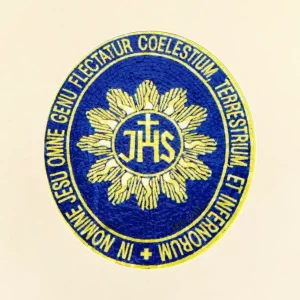IHS Aufkleber blau gold