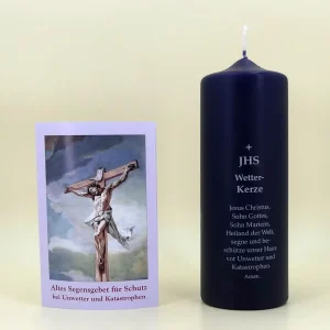 JHS Wetterkerze mit Gebet 20 cm