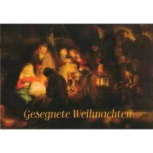 Klassische Weihnachtskarte - Gesegnete Weihnachten