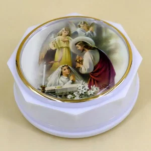 Rosenkranz Döschen zur Erstkommunion für Mädchen