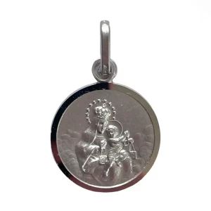 Skapuliermedaille vom Berge Karmel 925er Silber 1.3 cm