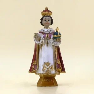 Prager Jesulein roter Umhang und IHS-Zeichen 11 cm
