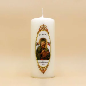 Stumpenkerze St. Maria die immerwährende Hilfe