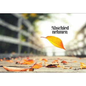Trauerkarte - Abschied nehmen