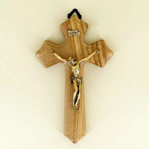 Wandkreuz aus Olivenholz 14 cm