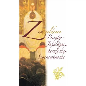 Glückwunschkarte zum goldenen Priesterjubiläum